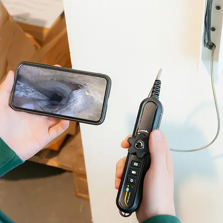 WiFi Industrial Borescope PCE-VE 500N application