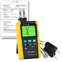 Accelerometer PCE-VM 5000-KIT-ICA incl. ISO Calibration Certificate