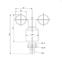 Anemometer CWG 1 dimensions