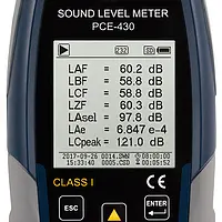 Class 1 Data-Logging SPL Meter PCE-430 display 4