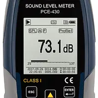 Class 1 Data-Logging SPL Meter PCE-430 display 1