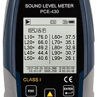 Class 1 Noise Meter PCE-430 - Display