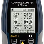 Class 1 Sound Level Meter PCE-430 display 3