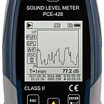 Class 2 Data Logging SPL Meter PCE-428 screen