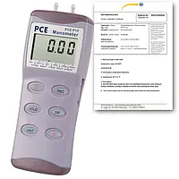 Differential Pressure Manometer PCE-P30-ICA Incl. ISO Calibration Certificate