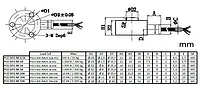 Force Gauge PCE-DFG NF 1K technical drawing dimensions