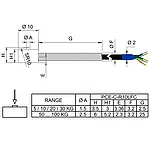 Force sensor PCE-C-R10LFC series 5-100 kg - dimensions