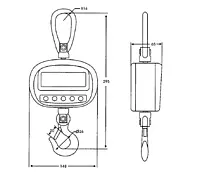 Hanging Scales PCE-CS 300-ICA diagram