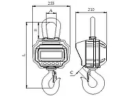 Hanging Scales PCE-CS 5000N-ICA diagram