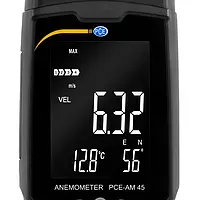 Multifunction Air Velocity Meter PCE-AM 45 display