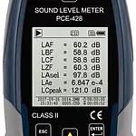 Outdoor Condition Monitoring Sound Level Meter PCE-428-EKIT display