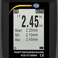 Coating Thickness Gauge PCE-CT 5000H Display Non-Ferrous