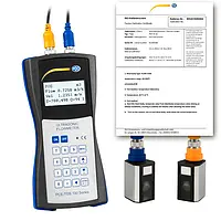 Ultrasonic Flow Tester PCE-TDS 100HS-ICA incl. ISO Calibration Certificate