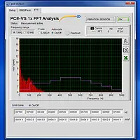 Vibration Analyzer Sensor Switch PCE-VS12 Chart