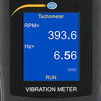 Vibration Recorder PCE-VM 22 display