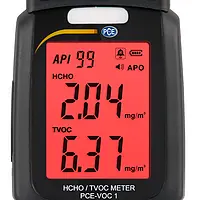 VOC Environmental Tester PCE-VOC 1 Red Display Visual Alarm