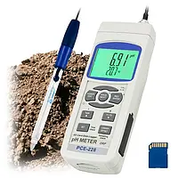 Sludge pH Meter PCE-228SLUR-ICA incl. ISO calibration certificate