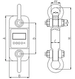 Cellule de charge de traction Dimensions