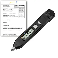 Accelerometer PCE-VT 1100-ICA incl. ISO Calibration Certificate