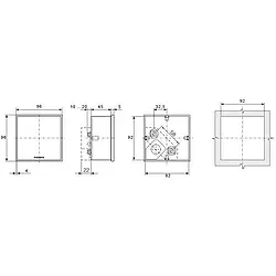 Analogue Indicator technical drawing