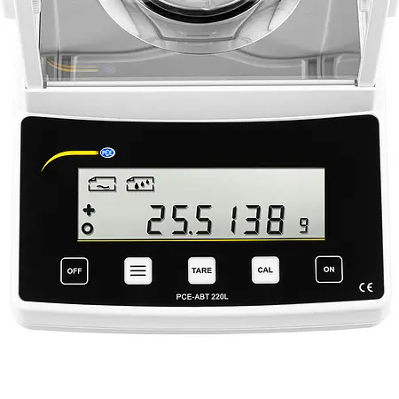 Analytical Balance PCE-ABT 220L display