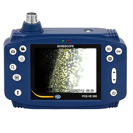 Automotive Tester / Borescope PCE-VE 200-S display