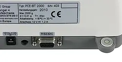 Benchtop Scale conncetions