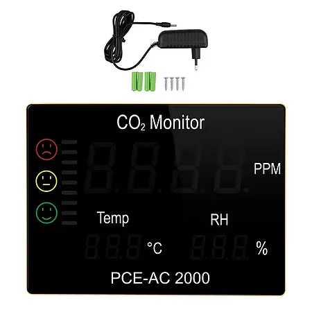 Carbon Dioxide Meter PCE-AC 2000 delivery