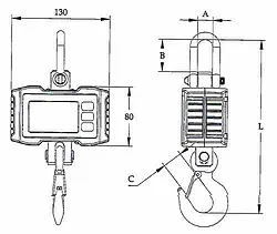 Crane Scale PCE-CS 1000N