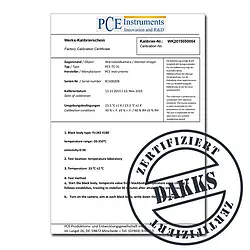 DAkkS Calibration Certificate for Ultrasonic Flow Meter