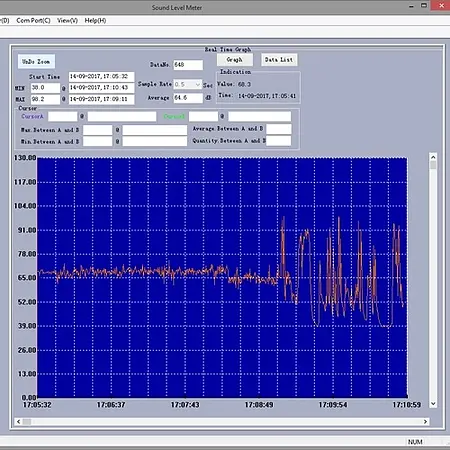 Data Logging Sound Level Meter PCE-322A software