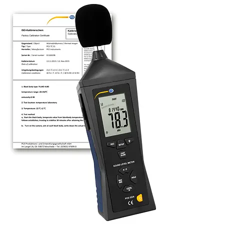 Decibel Meter PCE-322A-ICA incl. calibration certificate