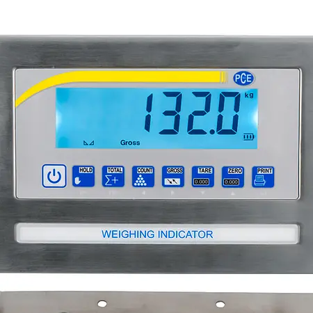 Floor Scale PCE-EP 1500 display