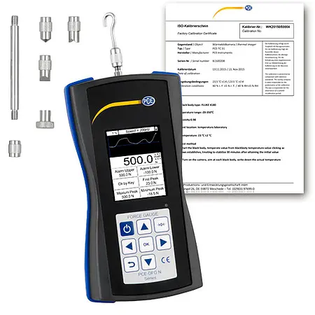 Force Gauge PCE-DFG N 500 Incl. ISO Calibration Certificate