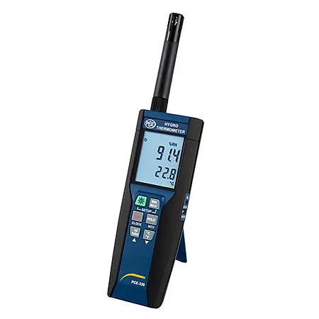 Handheld Humidity Detector PCE-330-ICA Incl. ISO Calibration Certificate