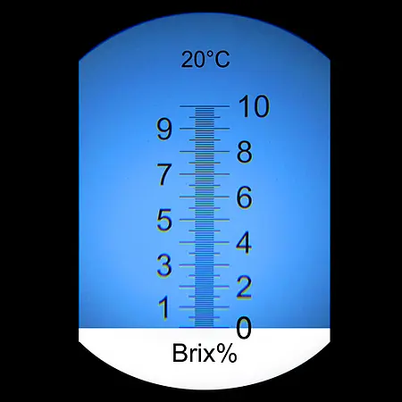 Handheld Refractometer PCE-010 Graduations