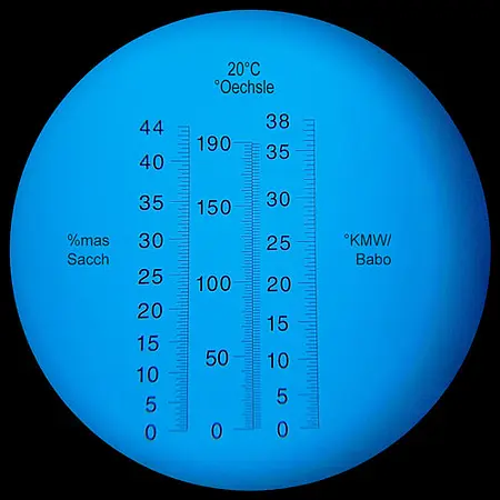 Handheld Refractometer PCE-Oe Winegrower scales