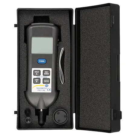 Handheld Tachometer PCE-T 260-ICA Incl. ISO Calibration Certificate