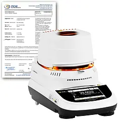 High Precision Moisture Analyzer PCE-MA 60XT-ICA incl. ISO calibration certificate