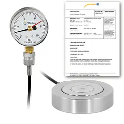 Hydraulic Force Gauges PCE-HFG 10K-E100-ICA Incl. ISO Calibration Certificate