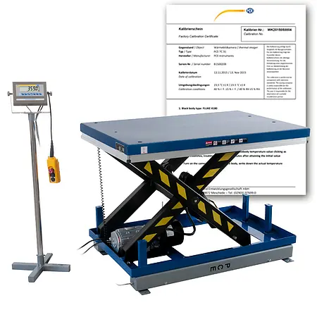 Hydraulic Lifting Table - Counting Scale PCE-HLTS 500-ICA incl. ISO Calibration Certificate