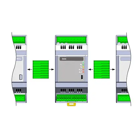 I/O Module PCE-S4AI bus connection