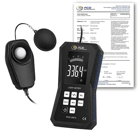 Lux Meter PCE-LMD 5-ICA incl. ISO Calibration Certificate