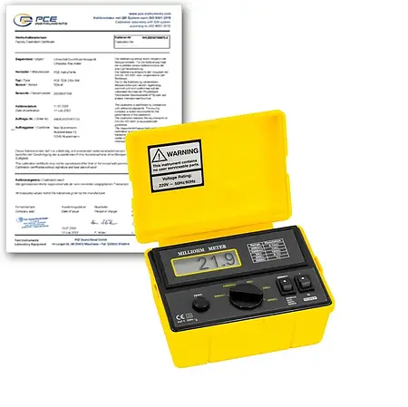 Milliohmmeter PCE-MO 2001-ICA incl. ISO-Calibration Certificate