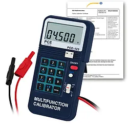 Multifunction Calibrator PCE-123-ICA incl. ISO Calibration Certificate