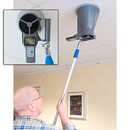 Multifunction Wind Measurer PCE-VA 20 application