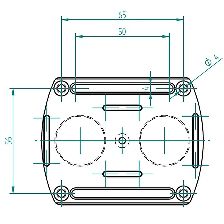 PCE-VDL MNT optional mounting plate for PCE-VDL 16I and PCE-VDL 24I logger