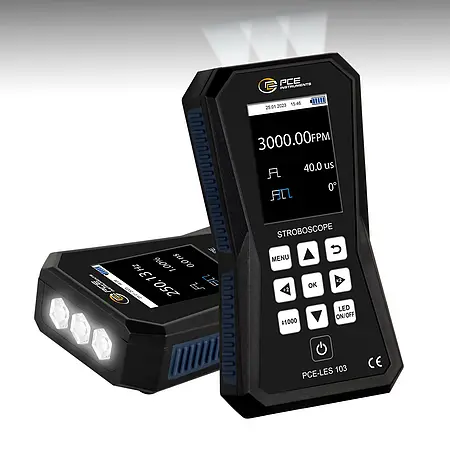 Stroboscope PCE-LES 103 with 3 High Power LEDs