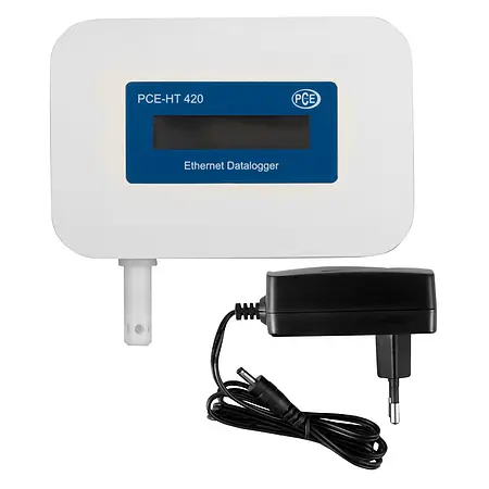 Temperature / Humidity Data Logger PCE-HT 420 delivery with optional power supply