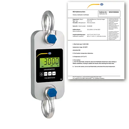 Tension Load Cell PCE-DDM 3WI-ICA incl. ISO Calibration Certificate